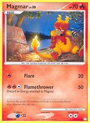 Magmar Mysterious Treasures Pokemon Card