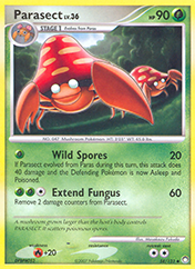 Parasect Mysterious Treasures Pokemon Card