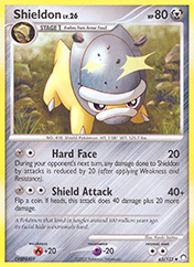 Shieldon Mysterious Treasures Pokemon Card