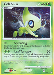 Celebi Mysterious Treasures Card List