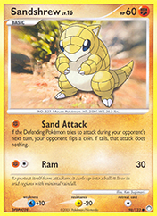 Sandshrew Mysterious Treasures Pokemon Card