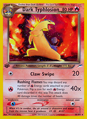 Dark Typhlosion Neo Destiny Card List