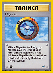 Magnifier Neo Destiny Pokemon Card