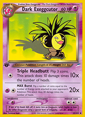 Dark Exeggutor Neo Destiny Pokemon Card