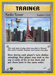 Radio Tower Neo Destiny Pokemon Card