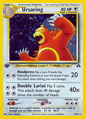 Ursaring Neo Discovery Pokemon Card