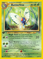 Butterfree Neo Discovery Card List