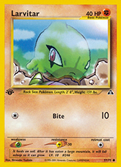 Larvitar Neo Discovery Pokemon Card