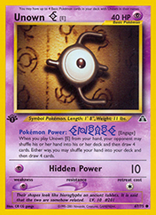 Unown [E] Neo Discovery Pokemon Card
