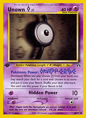 Unown [I] Neo Discovery Pokemon Card