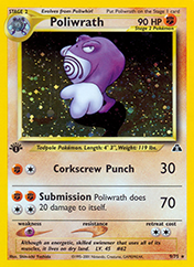 Poliwrath Neo Discovery Pokemon Card