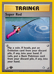 Super Rod Neo Genesis Pokemon Card