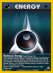 Darkness Energy Neo Genesis Pokemon Card