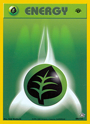 Grass Energy Neo Genesis Pokemon Card