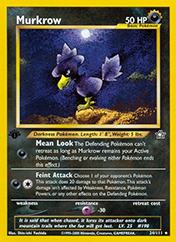 Murkrow Neo Genesis Pokemon Card
