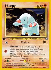 Phanpy Neo Genesis Pokemon Card