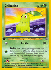 Chikorita Neo Genesis Pokemon Card
