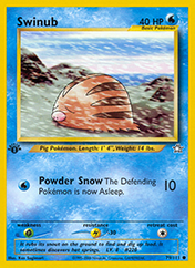 Swinub Neo Genesis Pokemon Card
