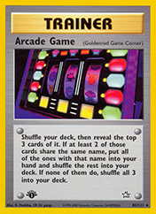 Arcade Game Neo Genesis Pokemon Card