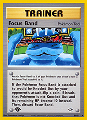 Focus Band Neo Genesis Pokemon Card