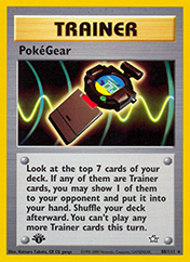 PokeGear Neo Genesis Pokemon Card