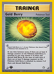 Gold Berry Neo Genesis Pokemon Card