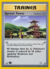 Sprout Tower Neo Genesis Pokemon Card