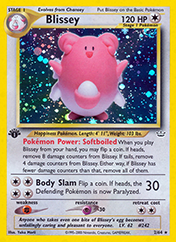 Blissey Neo Revelation Card List