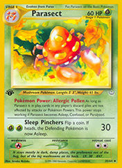 Parasect Neo Revelation Pokemon Card