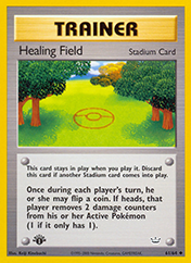 Healing Field Neo Revelation Pokemon Card