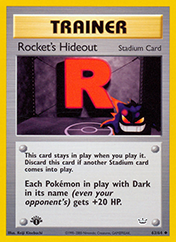 Rocket's Hideout Neo Revelation Pokemon Card