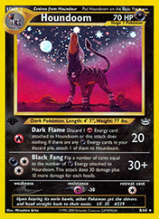 Houndoom Neo Revelation Card List