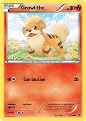 Growlithe Next Destinies Pokemon Card