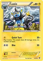 Luxio Next Destinies Pokemon Card