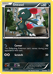 Sneasel Next Destinies Pokemon Card