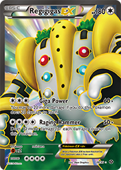 Regigigas-EX Next Destinies Pokemon Card