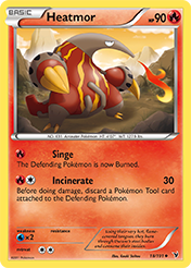 Heatmor Noble Victories Pokemon Card