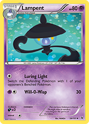 Lampent Noble Victories Pokemon Card
