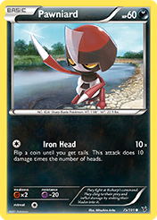 Pawniard Noble Victories Pokemon Card
