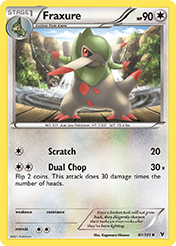 Fraxure Noble Victories Pokemon Card