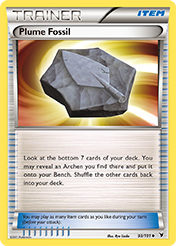 Plume Fossil Noble Victories Pokemon Card