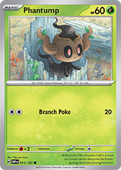 Phantump Obsidian Flames Card List