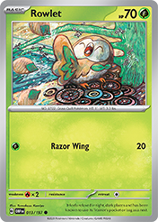 Rowlet Obsidian Flames Card List