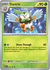 Dartrix Obsidian Flames Card List