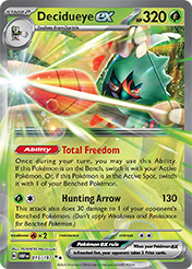 Decidueye EX Obsidian Flames Card List