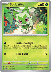 Sprigatito Paldea Evolved Card List