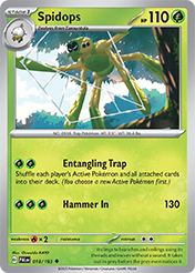 Spidops Paldea Evolved Card List