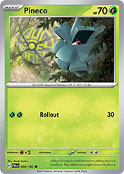 Pineco Paldea Evolved Card List