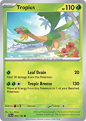 Tropius Paldea Evolved Card List