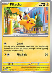 Pikachu Paldean Fates Card List
